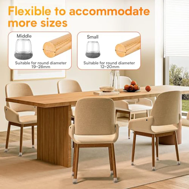 Chair Leg Floor Protectors Foot Cover Diagonal Thick Wrap Felt Pads Silicone Furniture Table Feet Protect Hardwood Floors chair leg caps,chair leg protector,furniture foot protector,furniture leg pads,furniture foot pads,furniture leg caps,rubber furniture feet pads,furniture feet