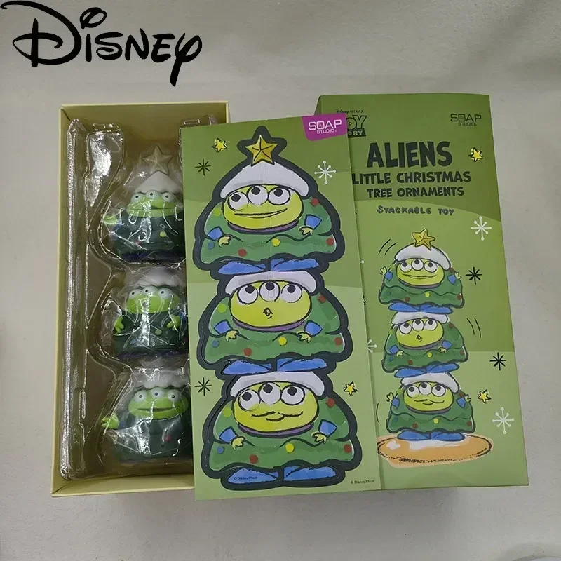 Disney Toy Story Alien Christmas Tree Jenga Figures Toys Kawaii Pvc Alien Decoration Ornaments Bambini Regali Di Natale