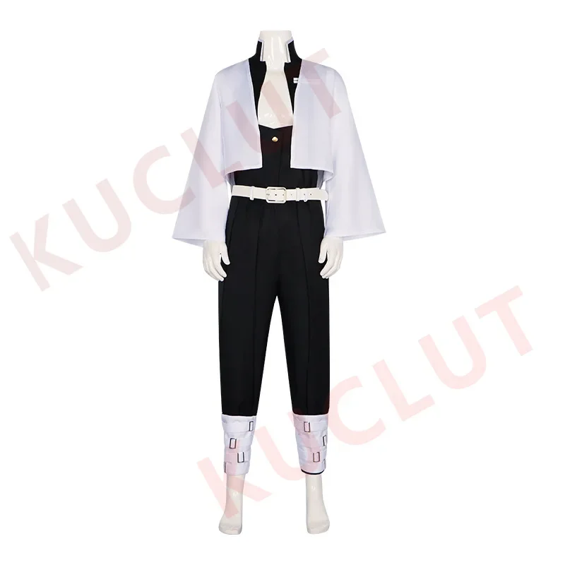 

New Demon Slayer Anime Kanroji Mitsuri Cosplay Suit Costume Kimetsu No Yaiba Kisatsutai Uniform Halloween Unisex Reversal Wig