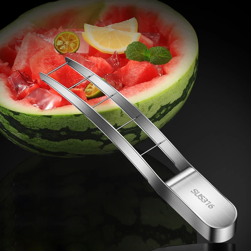 316 Stainless Steel Watermelon Cutter Fruit Divider Slicer Tool for Melon Fruit Vegetable Tools 2