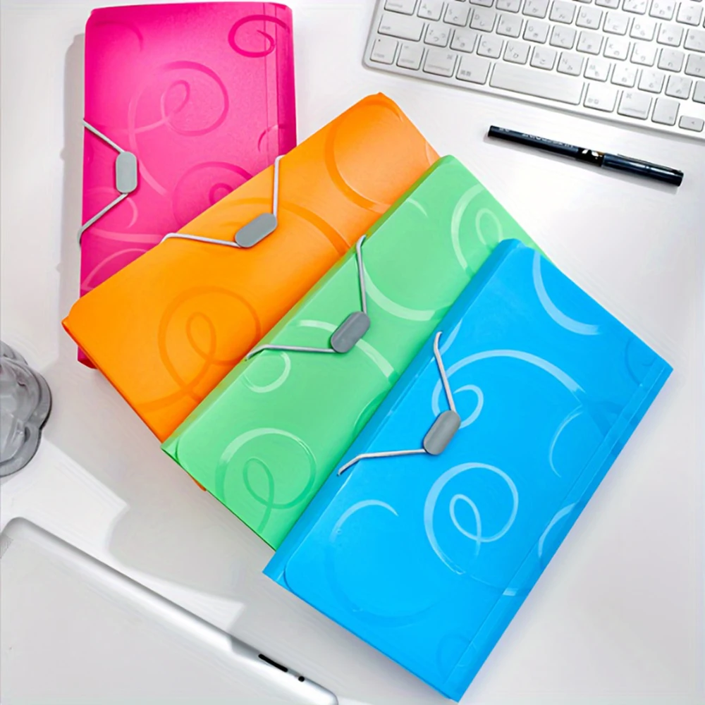 A6/B6 Accordian File Folder Bill Organizer 13 Pockets Expanding File Case with Waterproof Cover Accordion Document Organizer