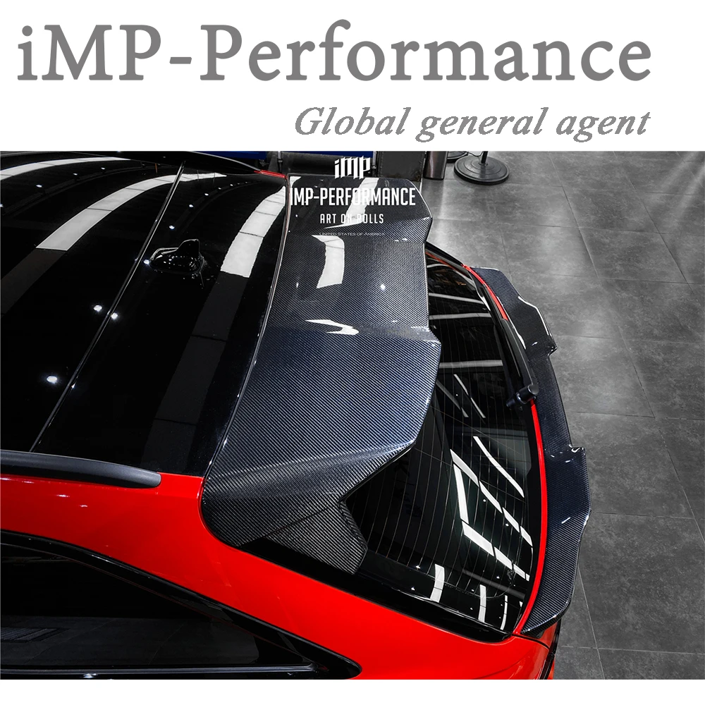 

Car Accessories Carbon Fiber RS6 Spoiler iMP Performance Style Fit For 2021-2022 Audi C8 RS6 Avant Roof Spoiler Wing