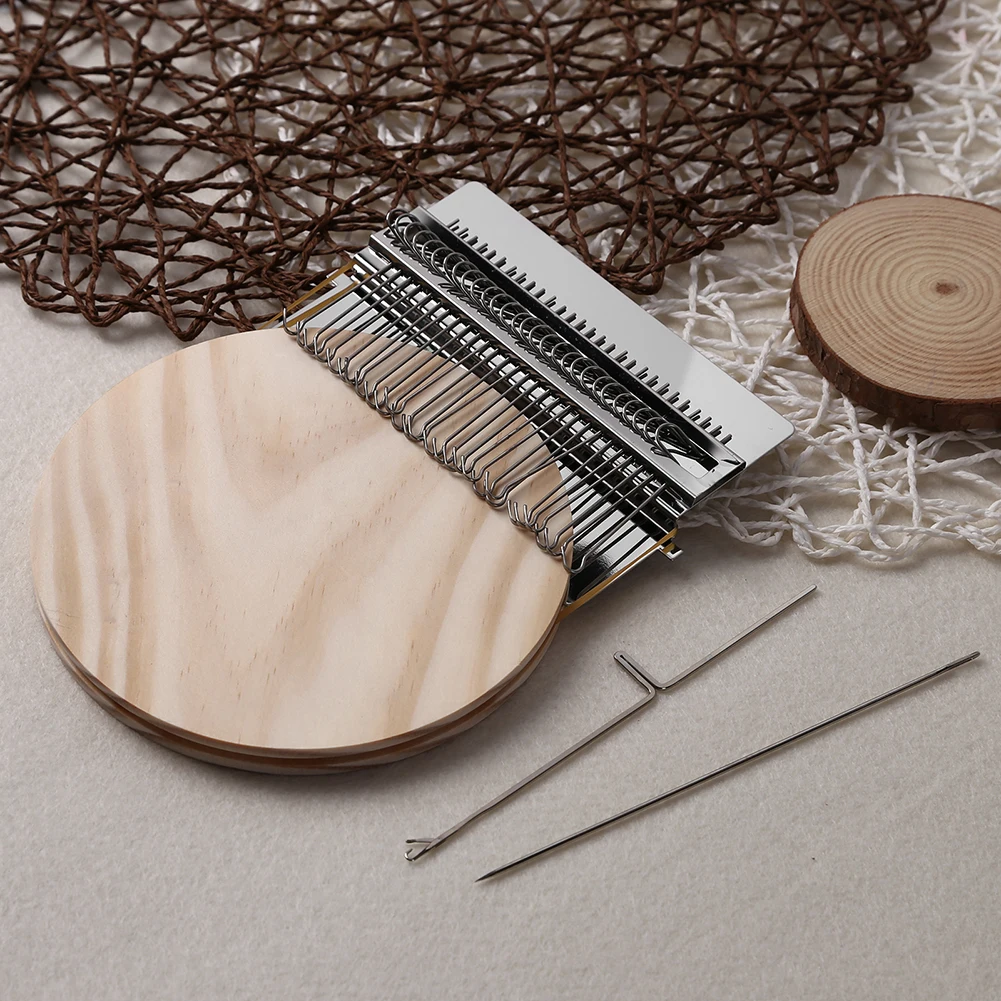 10/12/14/28 Hooks Clothes Mending Tools DIY Speedweve Knitting Machine Quick Repair Weaving Loom Machine Wooden for Beginners