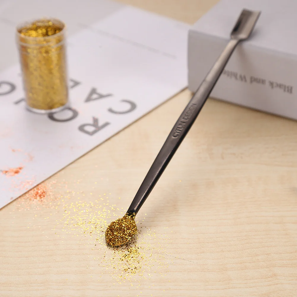 17cm Craft Spoons Stainless Steel Spoons For Taking Out Glitter Embossing Powders Sequin For Cards Mold Epoxy Jewelry Making Tool