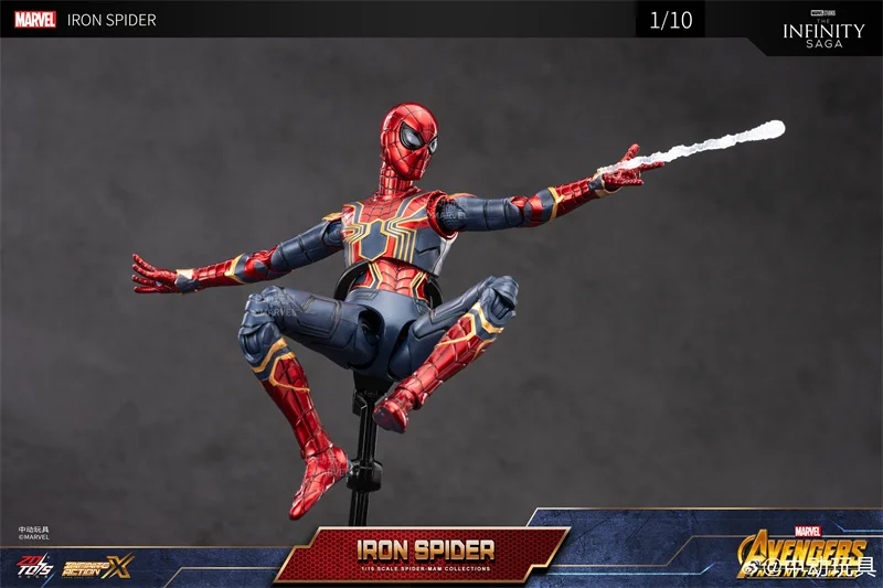 Zdtoys-マーベルスパイダーマンアクションフィギュア,アイアン