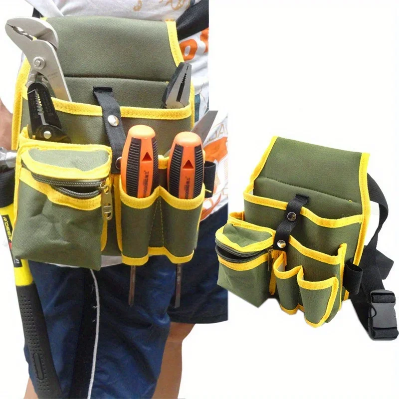 Multifunctional Tool Storage Bag Pouch Belt Electrician Toolkit Drill Waist Bag Wrench Screwdriver Hardware Tool Bags Organizer 5