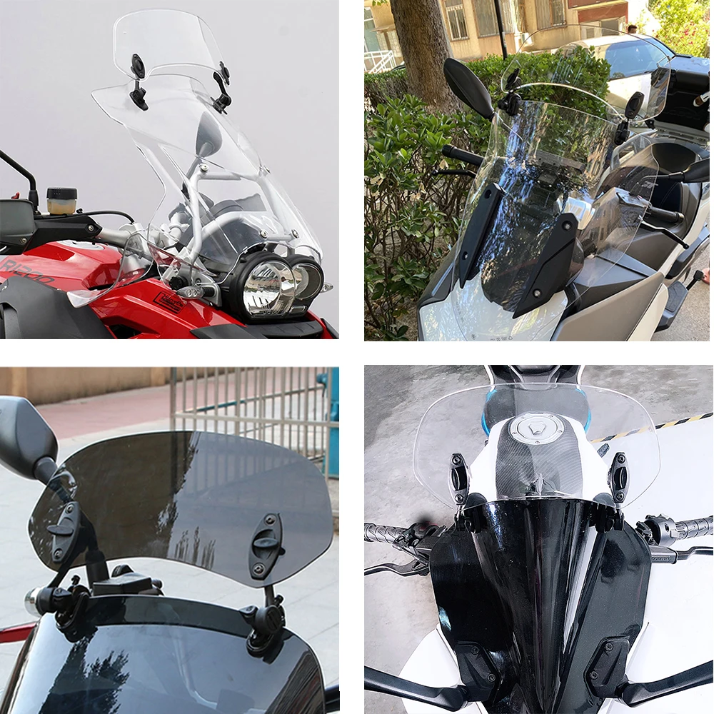 Motorrad Risen Einstellbare Erweiterung Windschutzscheibe Spoiler Air  Deflektor Für Suzuki GV 1400 700 GW250 VL1500 Intruder 800 1400 1500 -  AliExpress