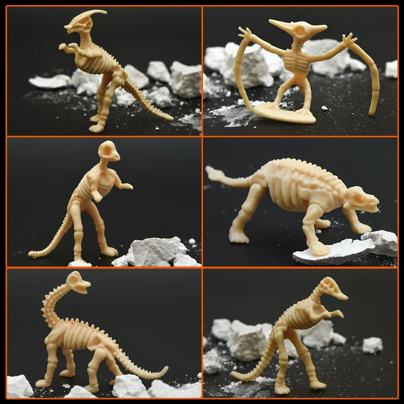 12 Pezzi Di Fossili Di Dinosauro Per Bambini, Ossa Di Dinosauro Assortite Figure Giocattolo In Pvc~p129054493 - Foto 8