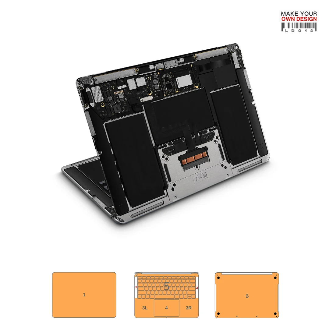 Colorful skin sticker for Macbook AIR 13.6 M2 M3 Full Cover Wray Sticker skin screen protector