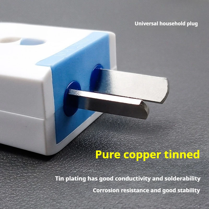 1/5/10Pcs Household Power Plug Fixed Rotating Lockable Fixed Diode Flip Plug Two-pin Copper Piece 1.5 Wiring Adapter