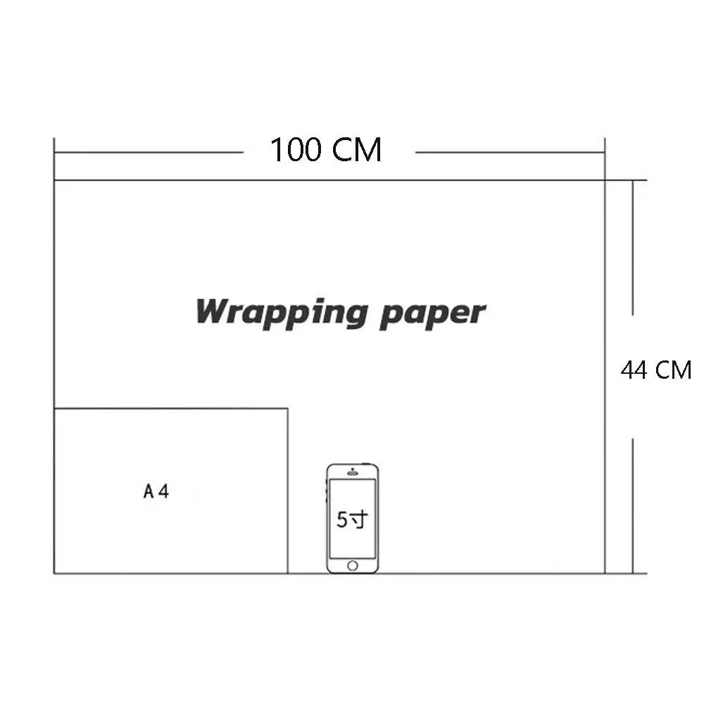 44x100cm Craft Snowflake New Year Kraft Paper Xmas Tree Scrapbook Party Supplies Gift Wrapping Paper Christmas Decoration