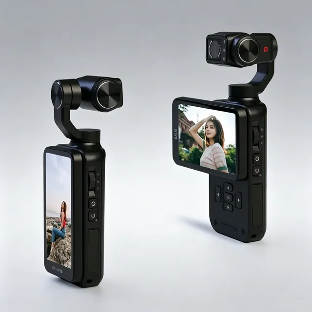 New Action Camera 4k Handheld Pocket Digital Camcorder 3-axis Gimbal Stabilization IR Night Vision Vlog Videos Camera For Gift 1