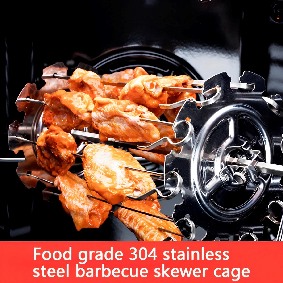 Barbecue Skewers Kebab Maker Stainless Steel Cage For BBQ