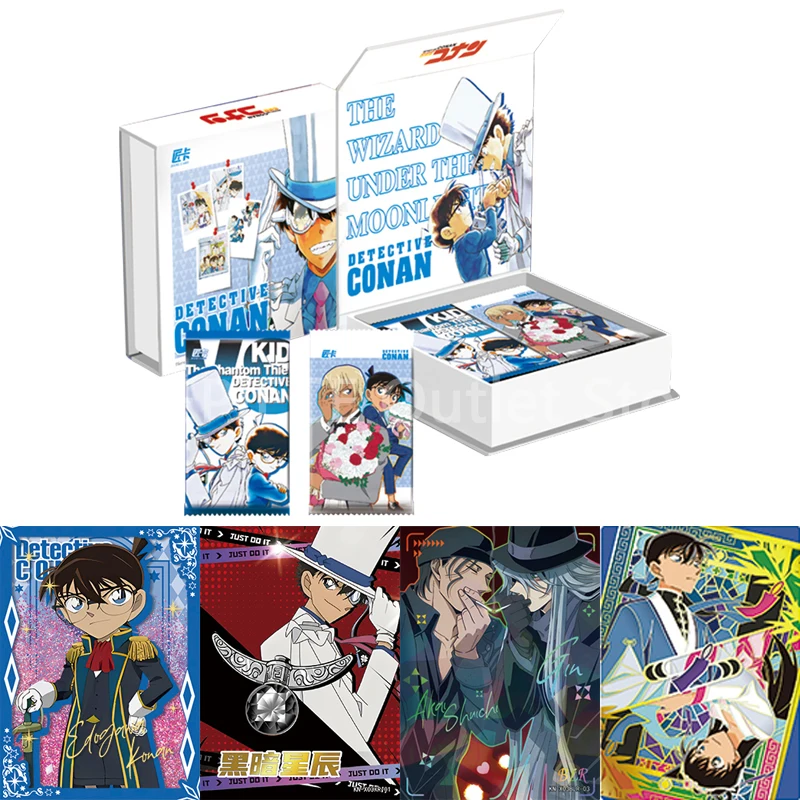 

New Detective Conan Series Cards Collection Kid the Phantom Thief Peripheral Rare Limited BLR FR KR Flash Card Game Toy for Kids