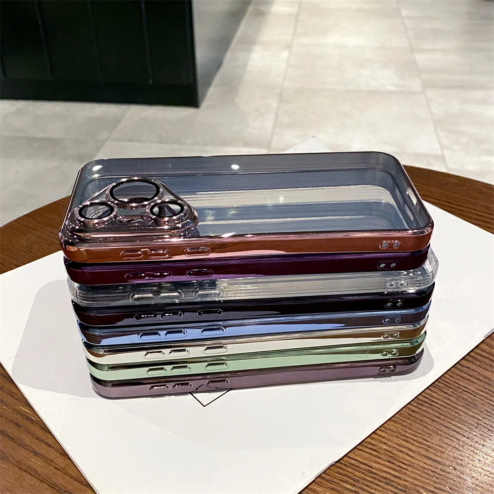 Transparent Plating Camera Protection Silicone Case For Huawei P70 Ultra Pura 70 Pro Shockproof Glass Soft TPU Clear Phone Cover_voghion.com