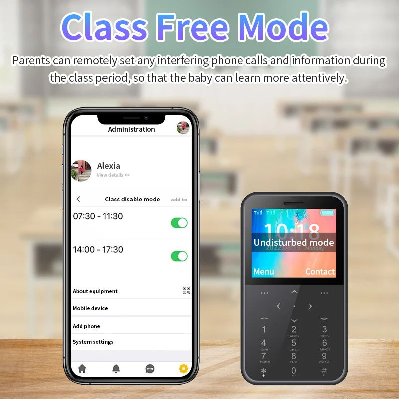 H888 미니 2G 휴대용 학생 휴대폰, 1.8 인치 HD 카메라, GSM 듀얼 SIM 버튼 잠금 해제 휴대폰, 2800mAh