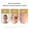 Bathroom Makeup Mirror Wall Mounted Cosmetic Extendable Shower Black Luxury Folding Mirror Extend Double Side Mirror for Hotel 3