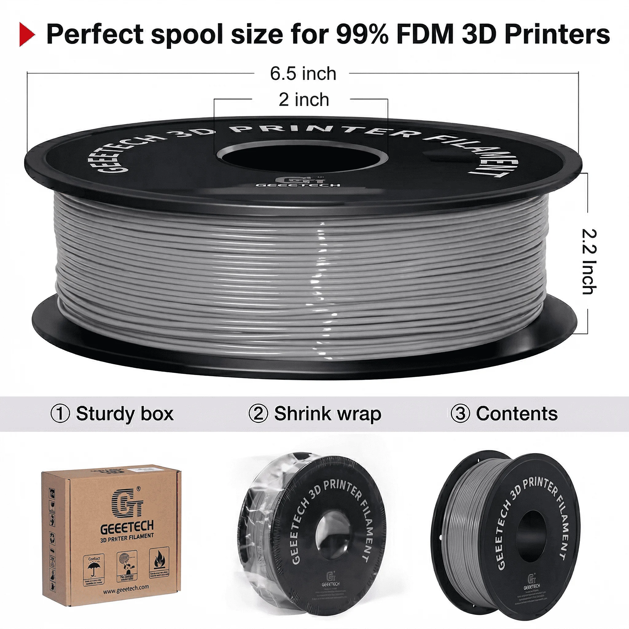 지이테크 TPU 95A 필라멘트 1.75mm 1KG 3D 프린터 필라멘트 고탄성 진..