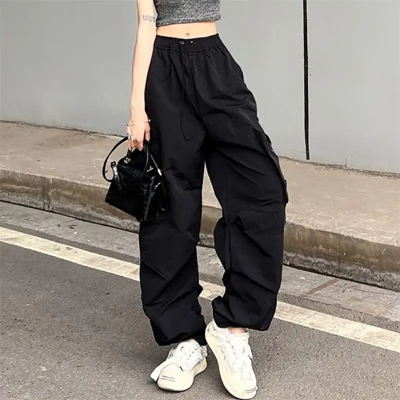 DISCIPBUSH Cargo Pants Women Baggy, Parachute Pants for Women Trendy, Y2K  Pants, Streetwear Women with 4 Pockets : : Clothing, Shoes 