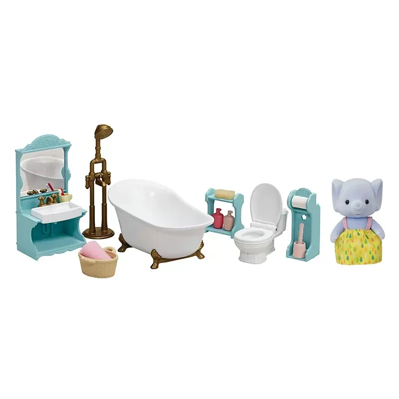 Sylvanian Families Dollhouse Playset Bathroom Set Accessories Gift Girl Toy New in Box 5380 2