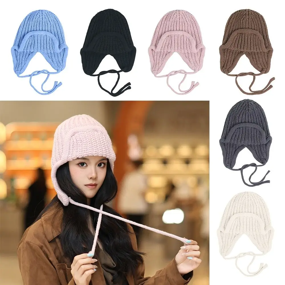Polyester Knitted Winter Hat for Women