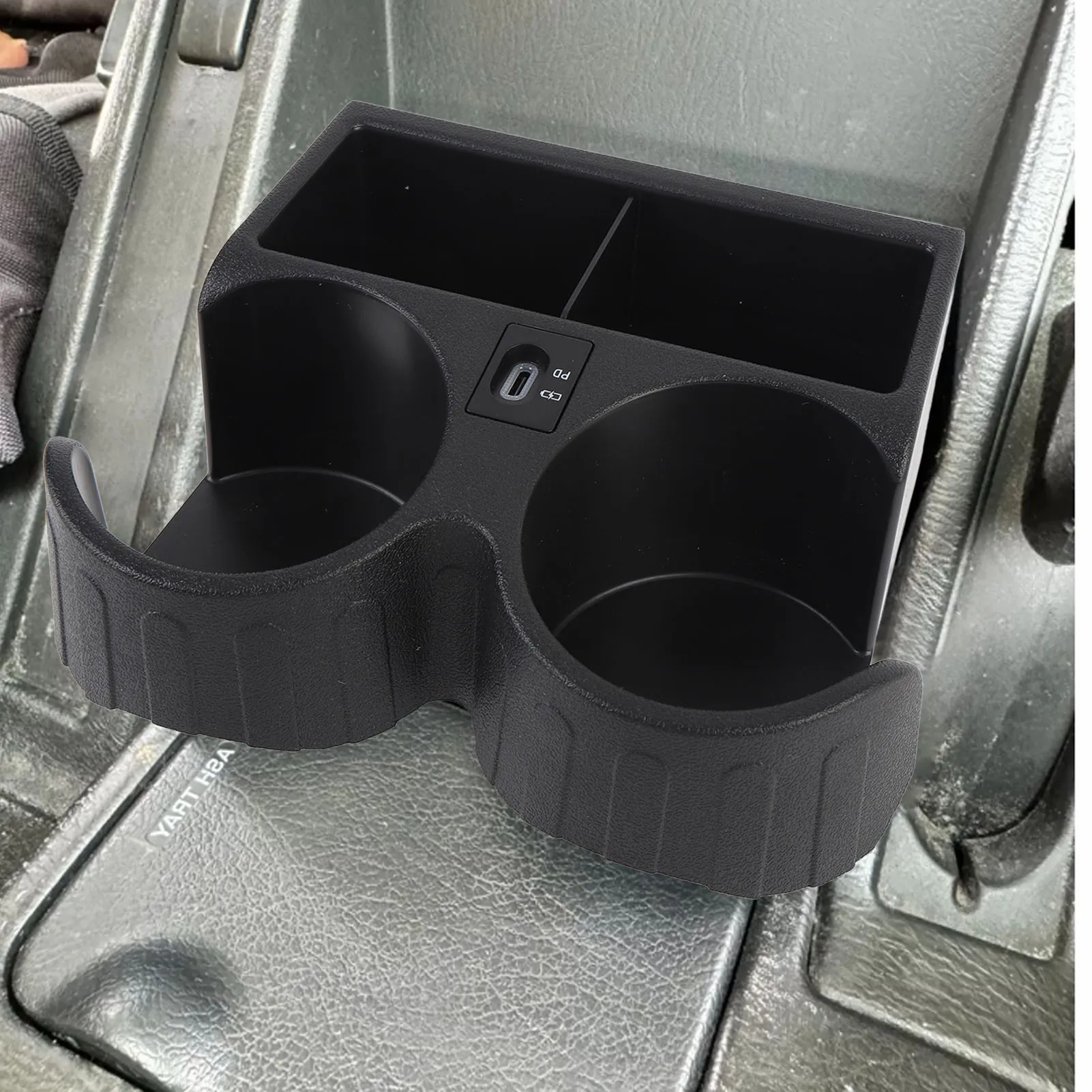 Car Cup Bottle Holder Car Cup Holder with Type C Connector Easy Access Stable Holding FYE727069 Replacement for Y61 1997 to 2023