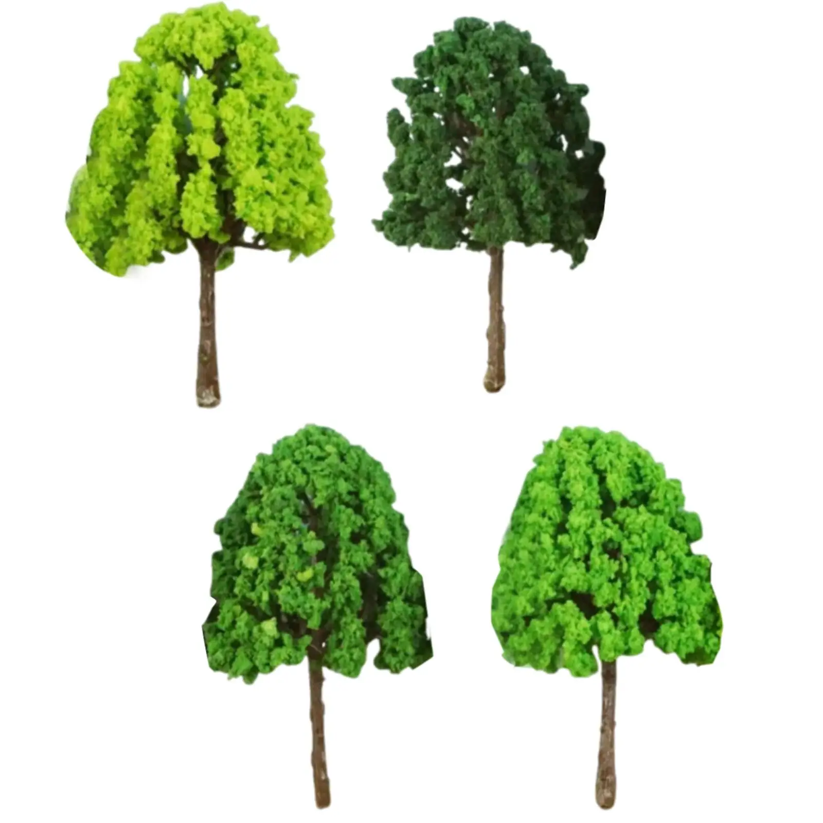 

50 Pieces Model Trees Diorama Supplies Train Scenery Architecture Trees Miniature Trees for Railway Layout, Dollhouse