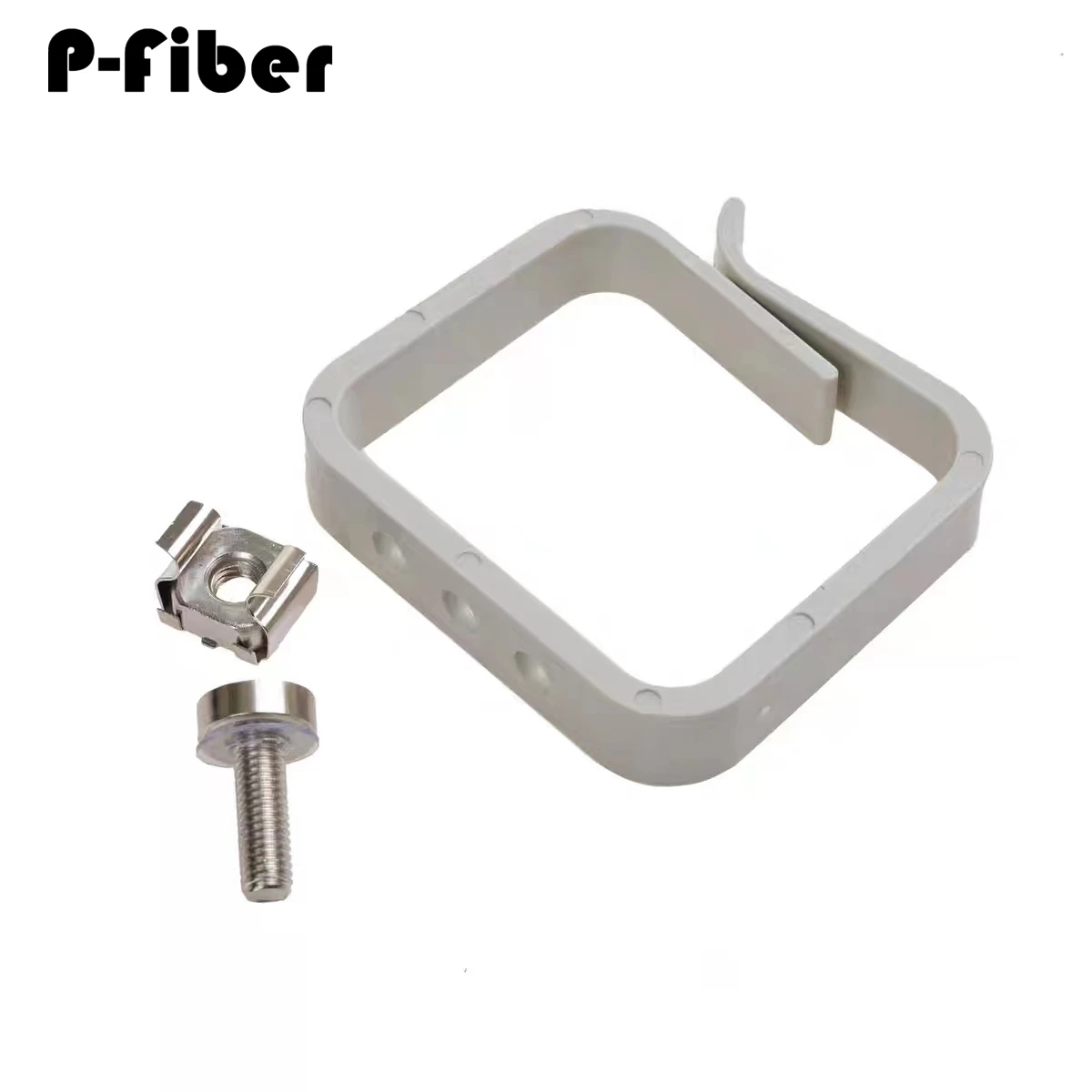 20pcs Optical fiber cable management ring with M5 screw wire manager coil passing loop small