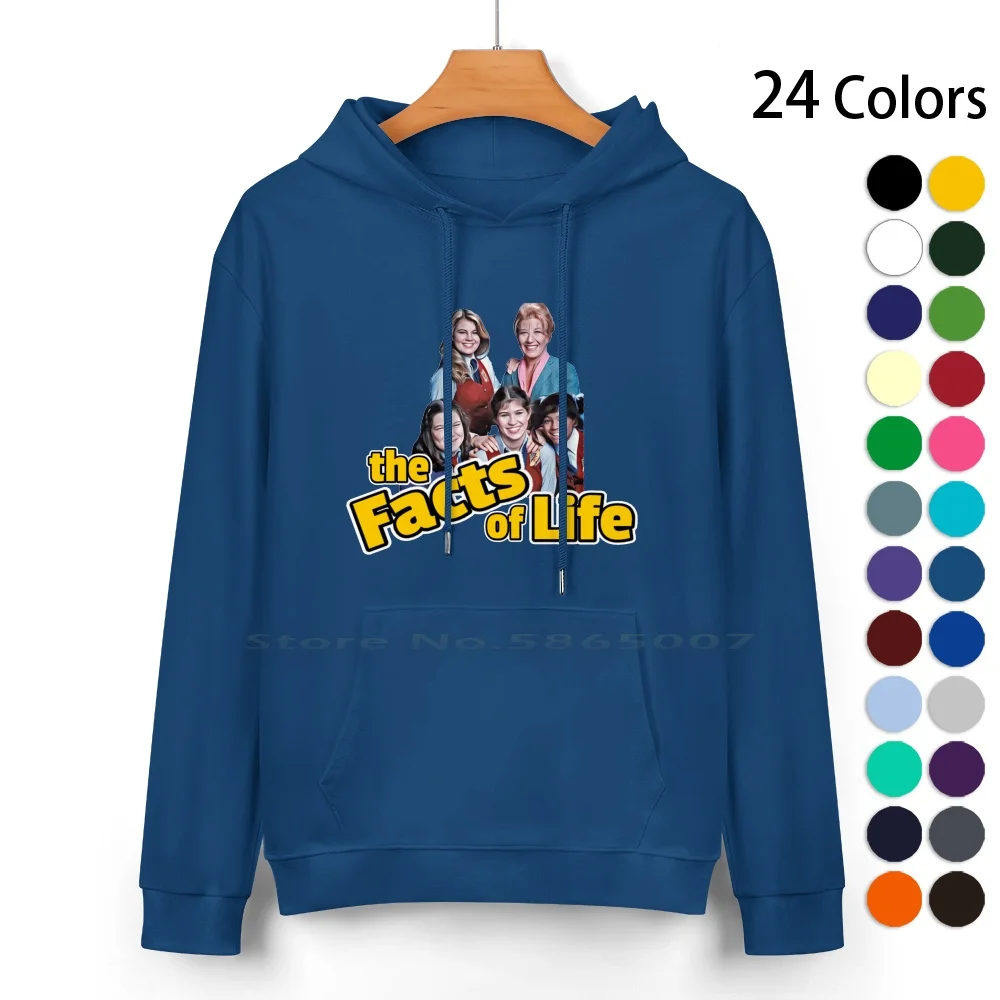 

Facts Of Life Pure Cotton Hoodie Sweater 24 Colors Threes Company Jack Tripper Mr Furley Don Knotts What You Talking About