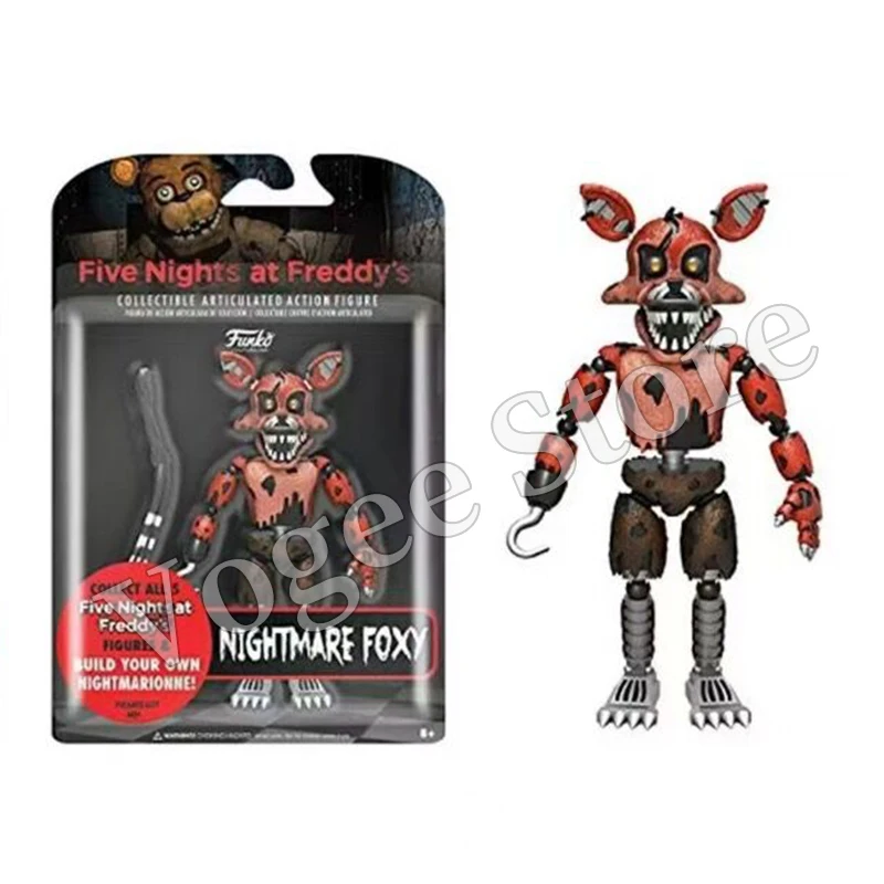 Game Five Nights At Freddy's 4 Metal Necklace FNAF Foxy Chica Bonnie Freddy  Nightmare Fredbear Bear Black Leather Rope Pendant