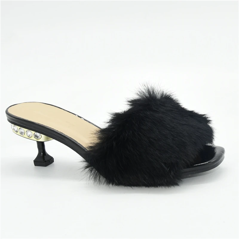 

Новые туфли-лодочки, женская обувь, украшенная искусственными элементами в нигерийском стиле, женские туфли на низком каблуке, летние тапочки хорошего качества