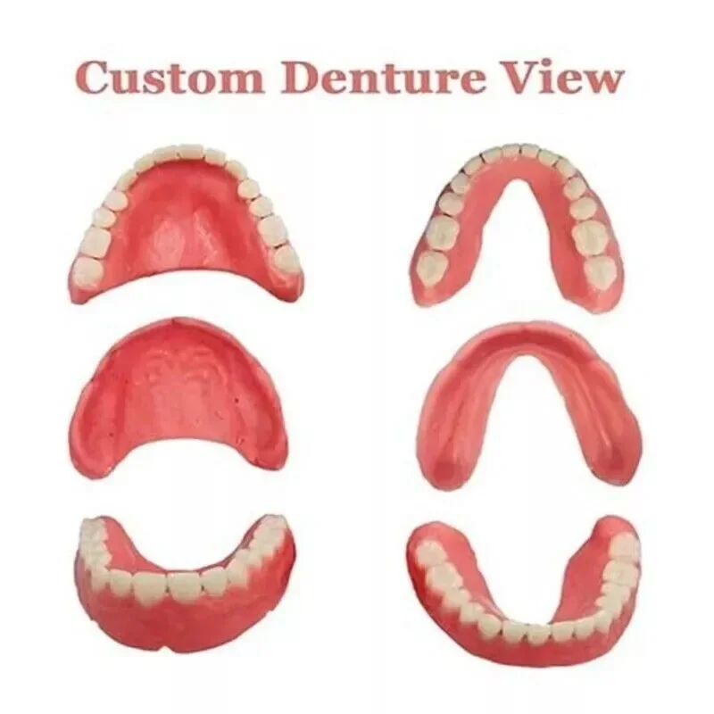 DIYCustomizableToothCoverDentureCareUpperAndLowerPlasticDenturesPreformedFalseTeethSetDentalResinDenture-AliExpress