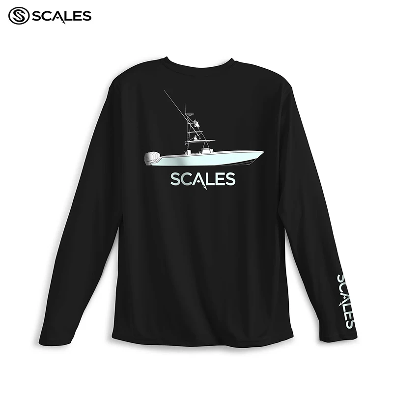 SCALES Fishing Clothes Summer Tops Wear Fishing Clothing Shirt Print