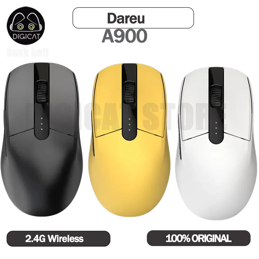 

Dareu A900 Gamer Mouse 2 Mode USB/2.4G Wireless Mouse Lightweight Paw3370 19000dpi Fast Charge Office Esports Gaming Mouses Gift