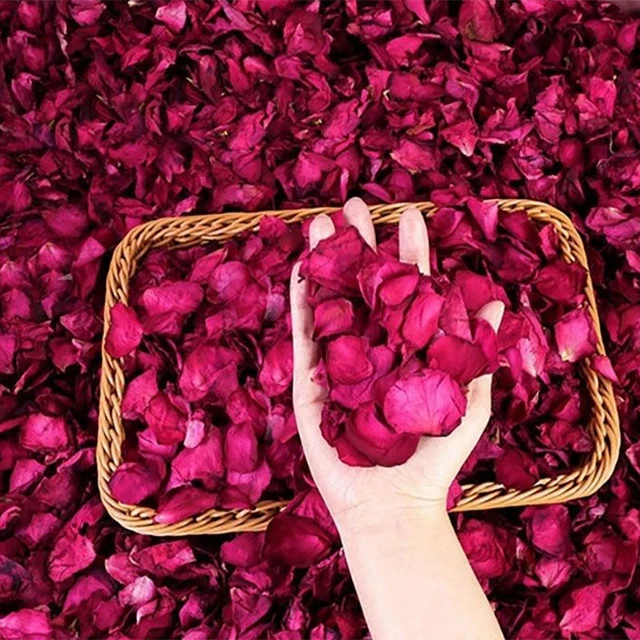 Rose Petals, Dried, Organic