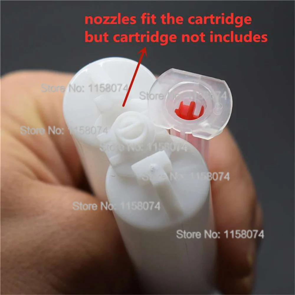 50pcs 1:1 2:1 Universal Epoxy Adhesive Mixing Nozzles Epoxy Applicator Tip Static Mixer AB Glue Mixing Nozzle