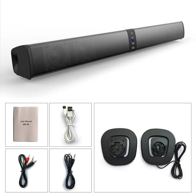 Powerful Soundbar Speaker | Wireless Home Theater Subwoofer for TV & PC 6