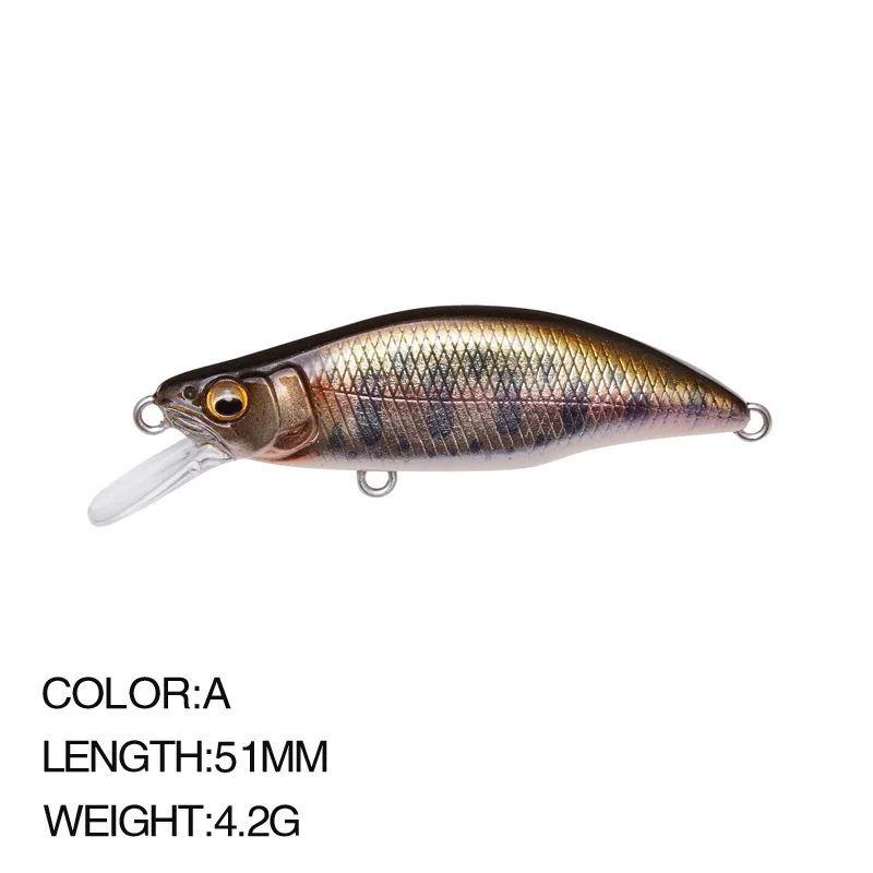 4.2g 5.1cm Mini Trout Fishing Lure Minnow Japan Wobbler Artificial