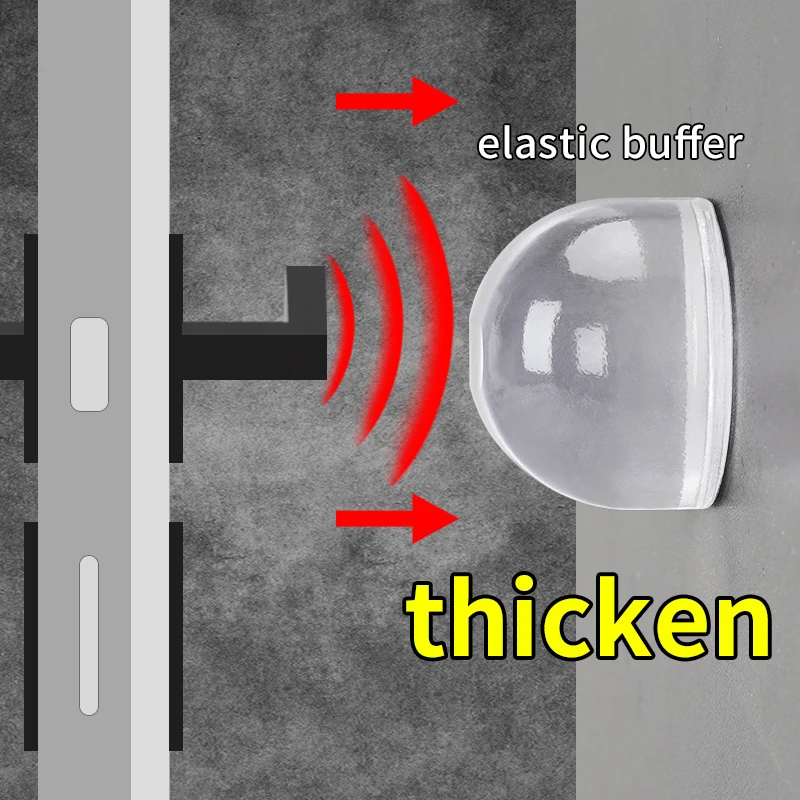 Door stopper Silicone door stopper Door stopper bumpers Transparent Door Stopper Door Handle Anti-Collision