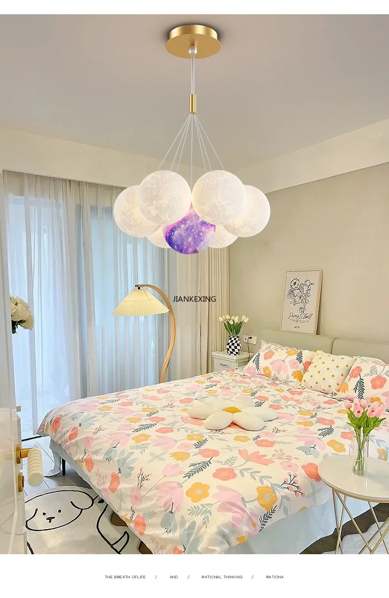 Modern Bubble Ball LED Pendant Lights For Living Dining Room Office Desks Bedroom Chandelier House Decor