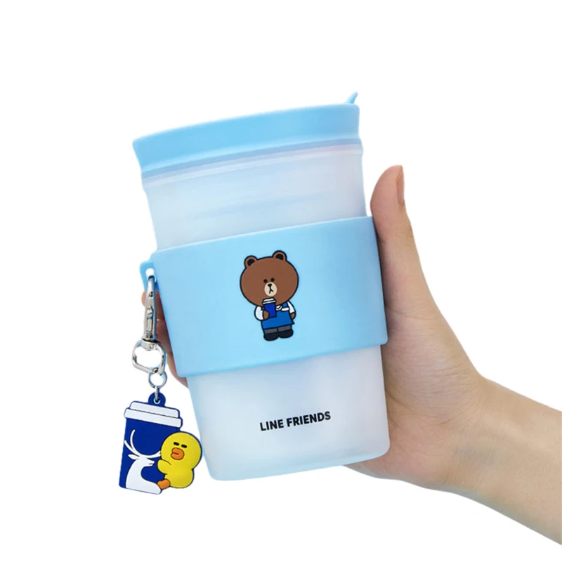 

Линия друзей кавайный коричневый медведь Салли пластиковая чашка Аниме Мода Мальчики Девочки большой емкости молоко чай кофе сок Питьевая кружка подарок