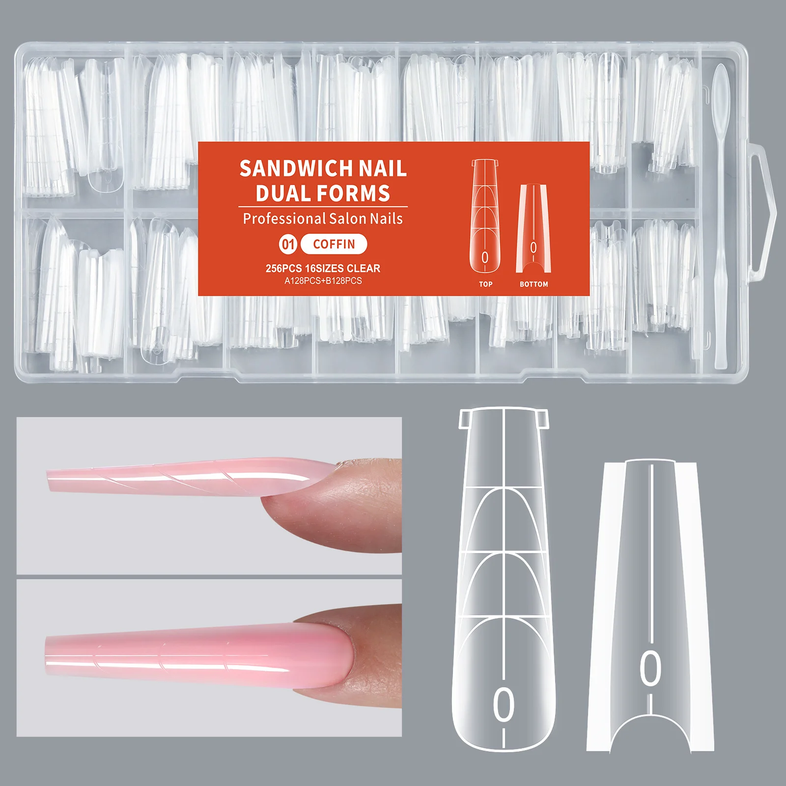 Dual forms voor kunstnagels nagelverlenging mal voor gel_voghion.com