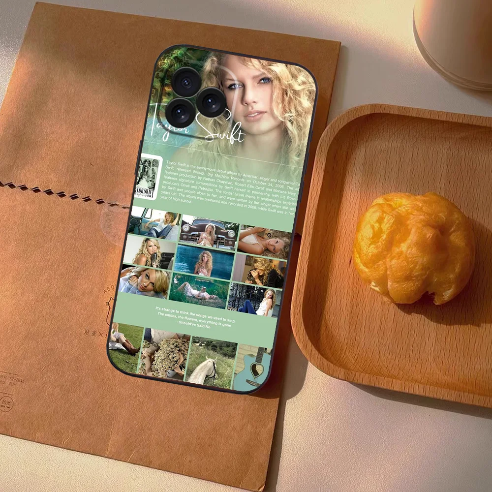 thumbnail image 1 of Funda de teléfono T-Taylors Singer S-Swift-S Hot para Samsung A03 A04 A05 S A13 A34 A53 4G 5G S22 S23 ULTRA Funda de silicona suave negra, 1 of 5