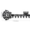Sweet Home Key Holder Hooks Wall Mounted Decorative Black Metal Hanger Iron Art Coat Rack and Organizer Hook Stylish Wall Décor 2