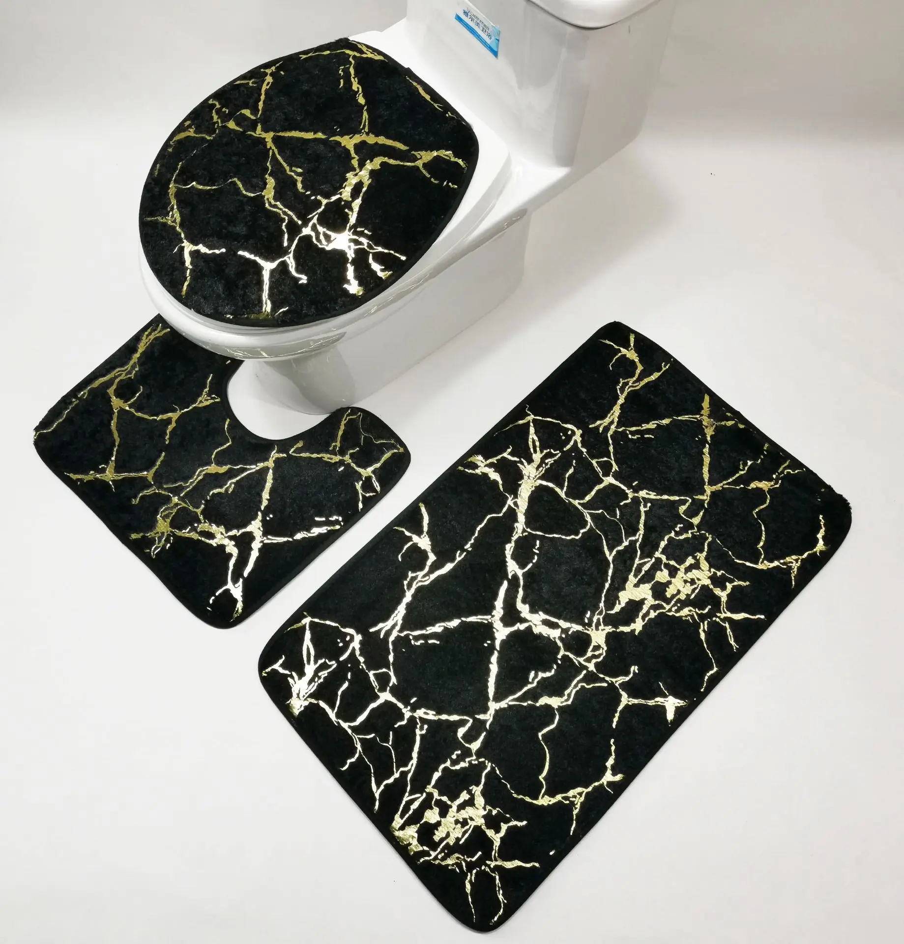 Bathroom Mat New Flannel Carpet Printing Striped Non-slip Mat Toilet Bathroom Absorbent Living Room Bedroom Foot Mat floor mat,bathroom mat,absorbent bathroom mat,bathroom floor mat,toilet mat,bath mat,anti slip mat