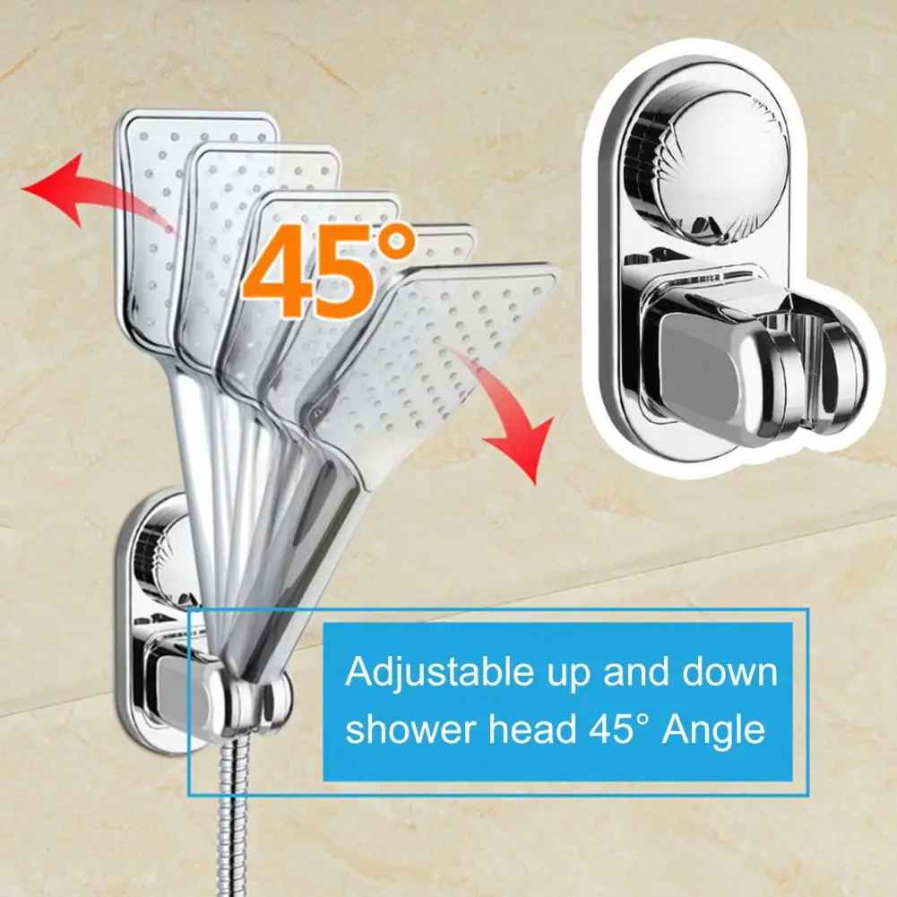 

No Tools Shower Seat Shower Hose Holder with Suction Cup Versatile Shower Head Holders Adjustable Relocatable Wall for Easy