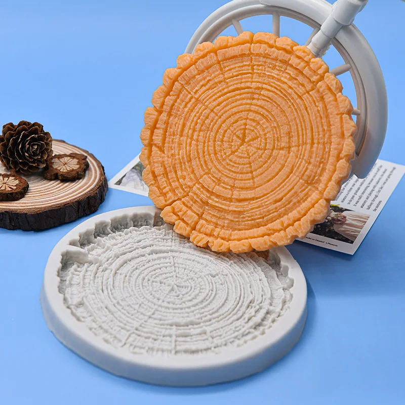 

Tree Stump Cake Fondant Mold Chocolate Candy Silicone Molds DIY Cake Decorating Pastry Cake Mold Baking Tool Kitchen Accessories