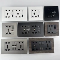 Universal 18W Type-C Quick charge 3/5-pin socket,Uk Wall Electrical Outlet with USB charger,White smart Double Power socket plug - Image 6