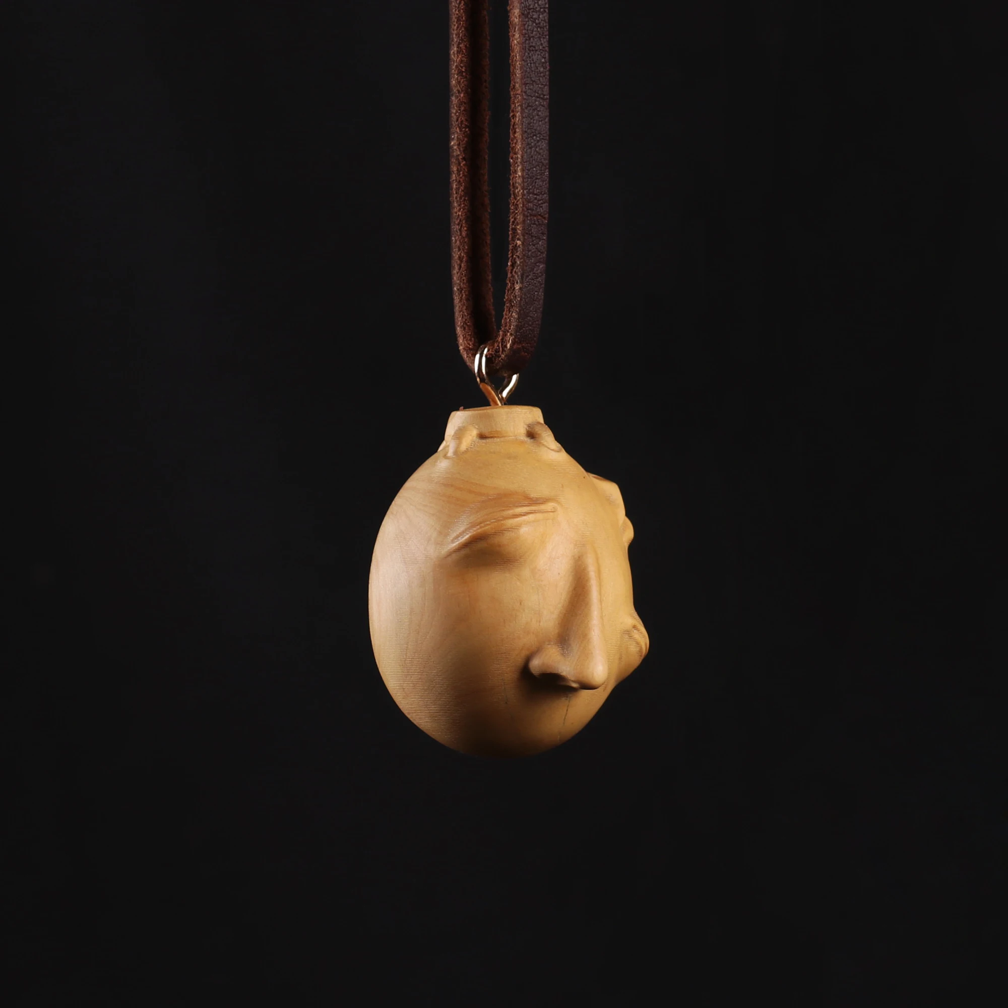 Wood Behelit Pendant Wooden Beherit Necklace Egg Of the king Griffith Cosplay Accessory 5