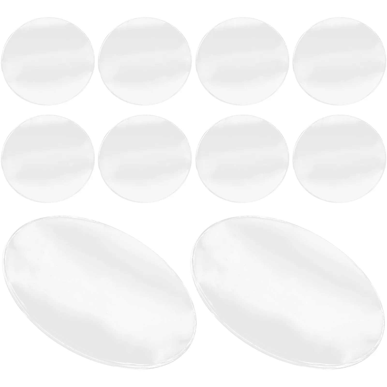

10 Pcs Magnifying Glass Lens Clear Accessories Reading Acrylic Magnifier Making